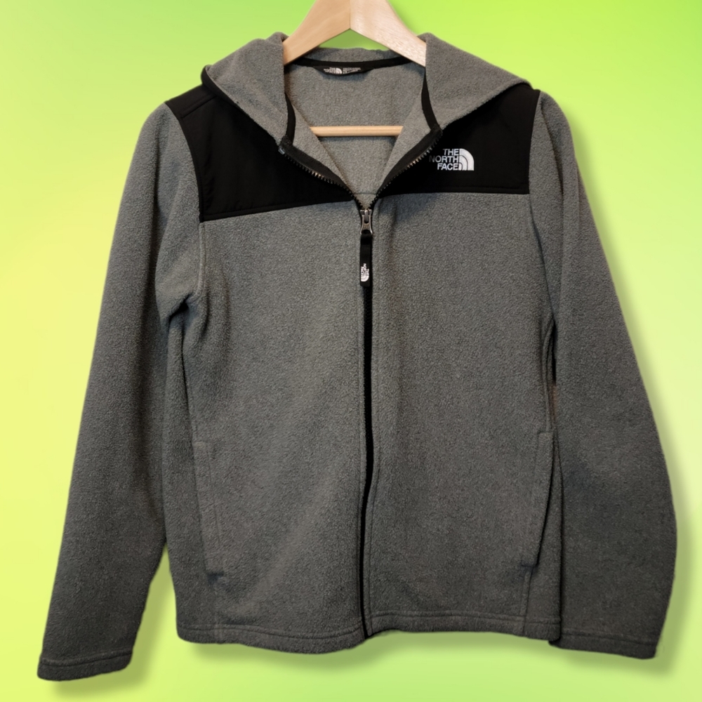 The North Face TNF Hooded Fleece Jacket - Youth/Junior, Large 14/16